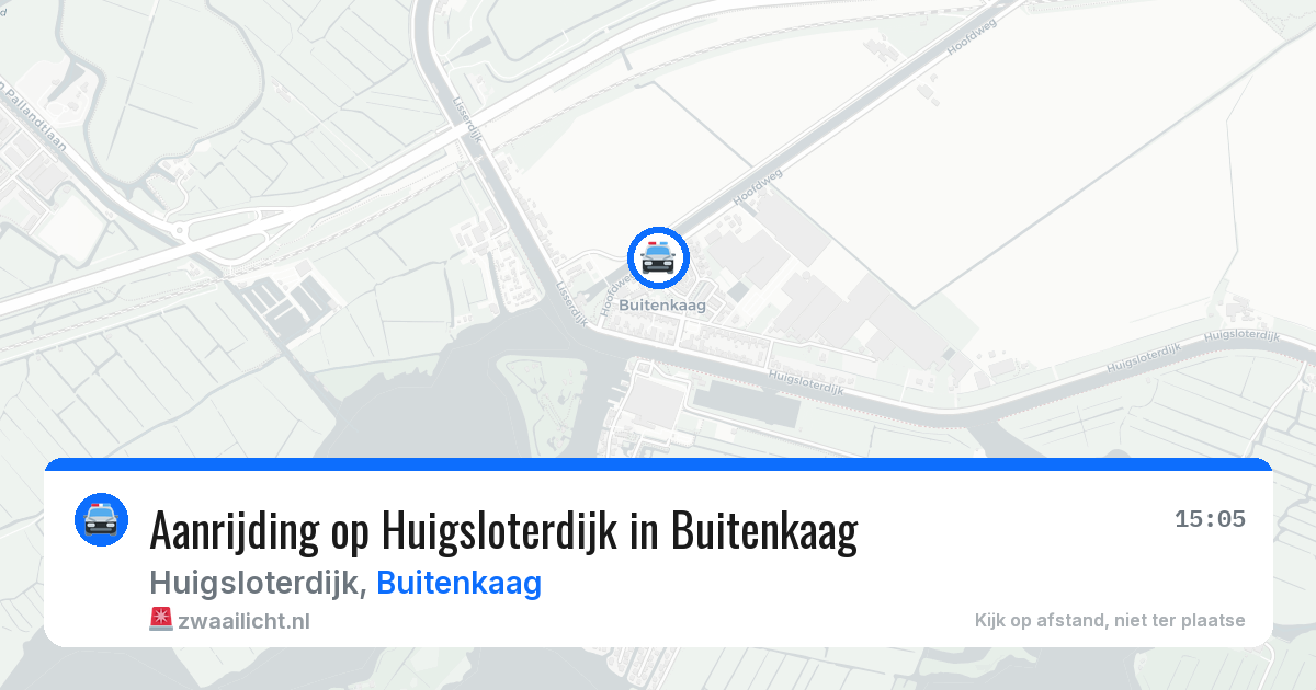 Aanrijding op Huigsloterdijk in Buitenkaag — 11 mei 2026
