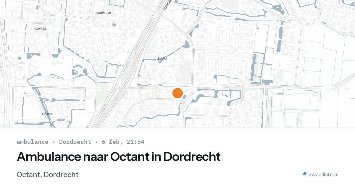Ambulance naar Octant in Dordrecht — 6 feb 2026