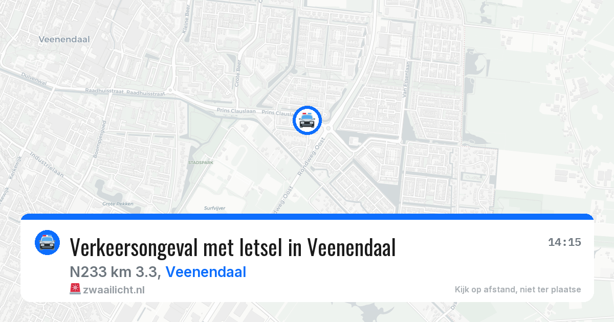 Verkeersongeval met letsel in Veenendaal — 12 aug 2026