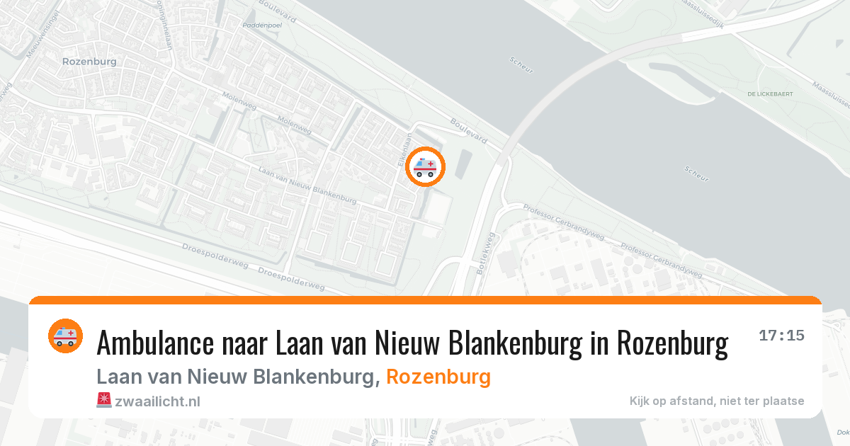 Ambulance naar Laan van Nieuw Blankenburg in Rozenburg — 15 jul 2026