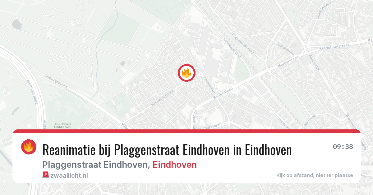 Reanimatie bij Plaggenstraat Eindhoven in Eindhoven — 19 mrt 2026