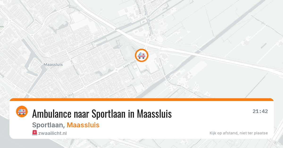 Ambulance naar Sportlaan in Maassluis — 29 mei 2026