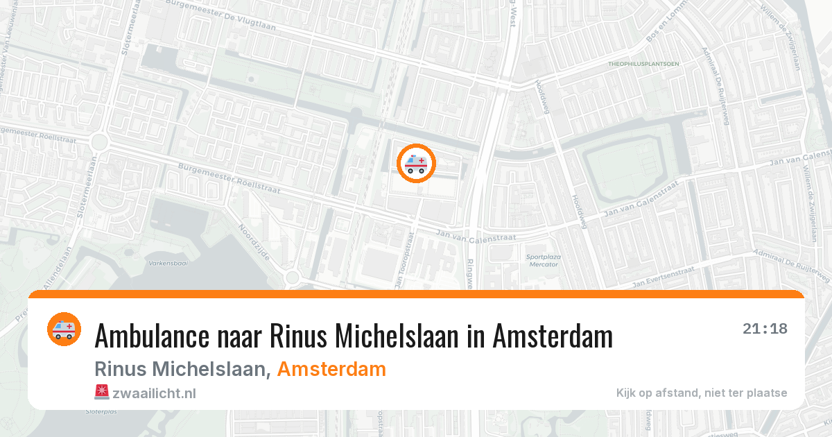 Ambulance naar Rinus Michelslaan in Amsterdam — 12 feb 2026