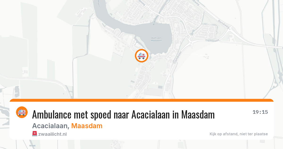 Ambulance met spoed naar Acacialaan in Maasdam — 5 aug 2026