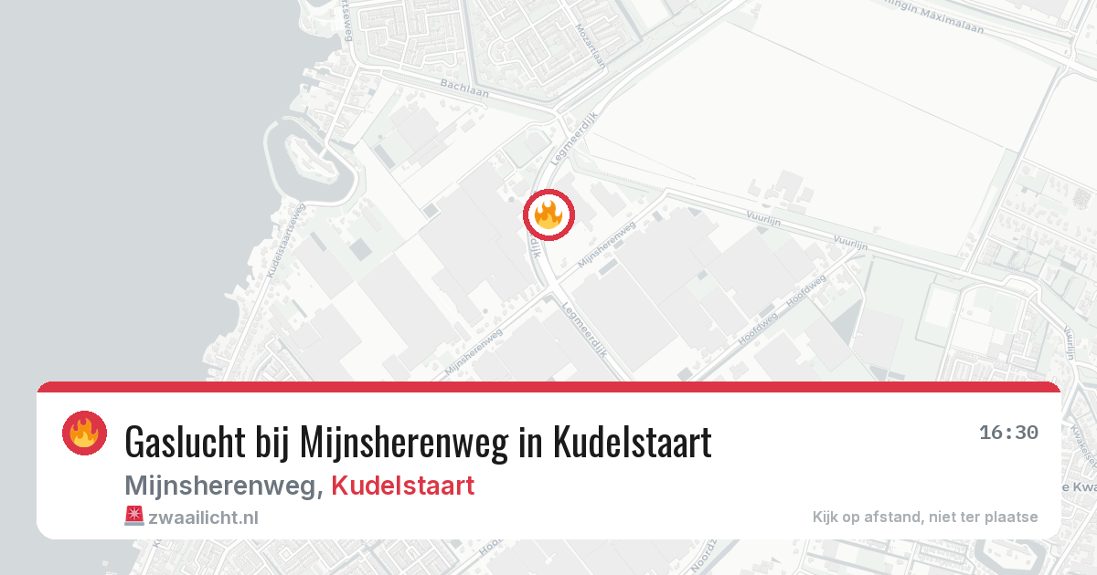 Gaslucht bij Mijnsherenweg in Kudelstaart — 14 feb 2026