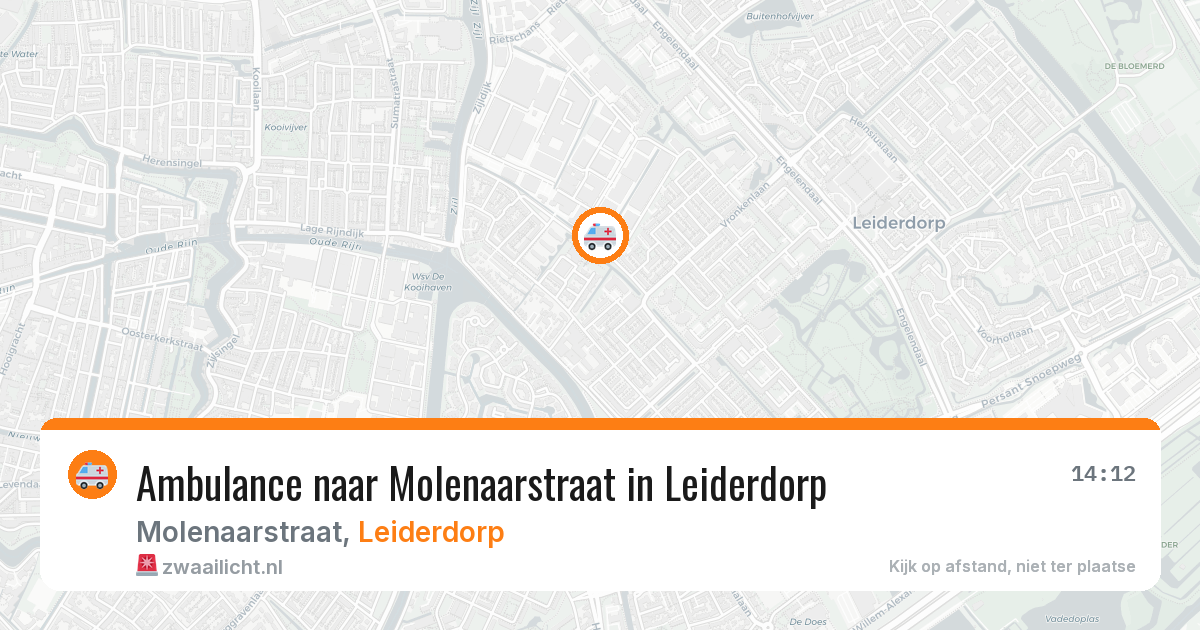 Ambulance naar Molenaarstraat in Leiderdorp — 4 aug 2026