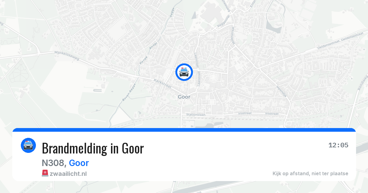Brandmelding in Goor — 17 mei 2026