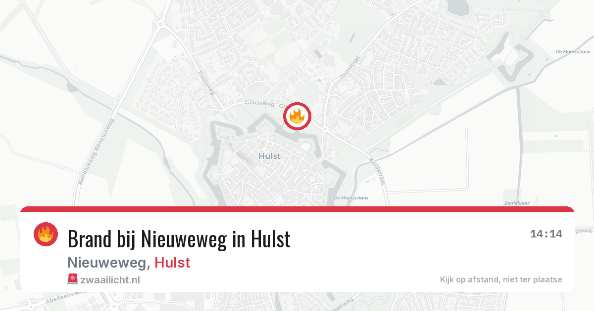 Brand bij Nieuweweg in Hulst — 14 mrt 2026