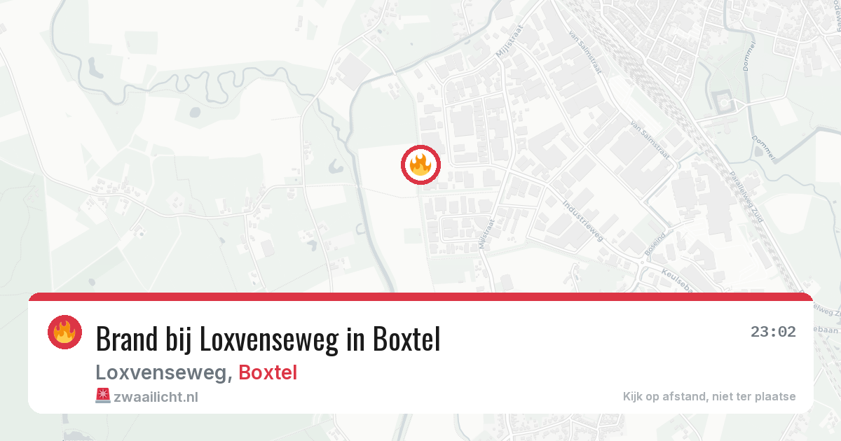 Brand bij Loxvenseweg in Boxtel — 24 jul 2026