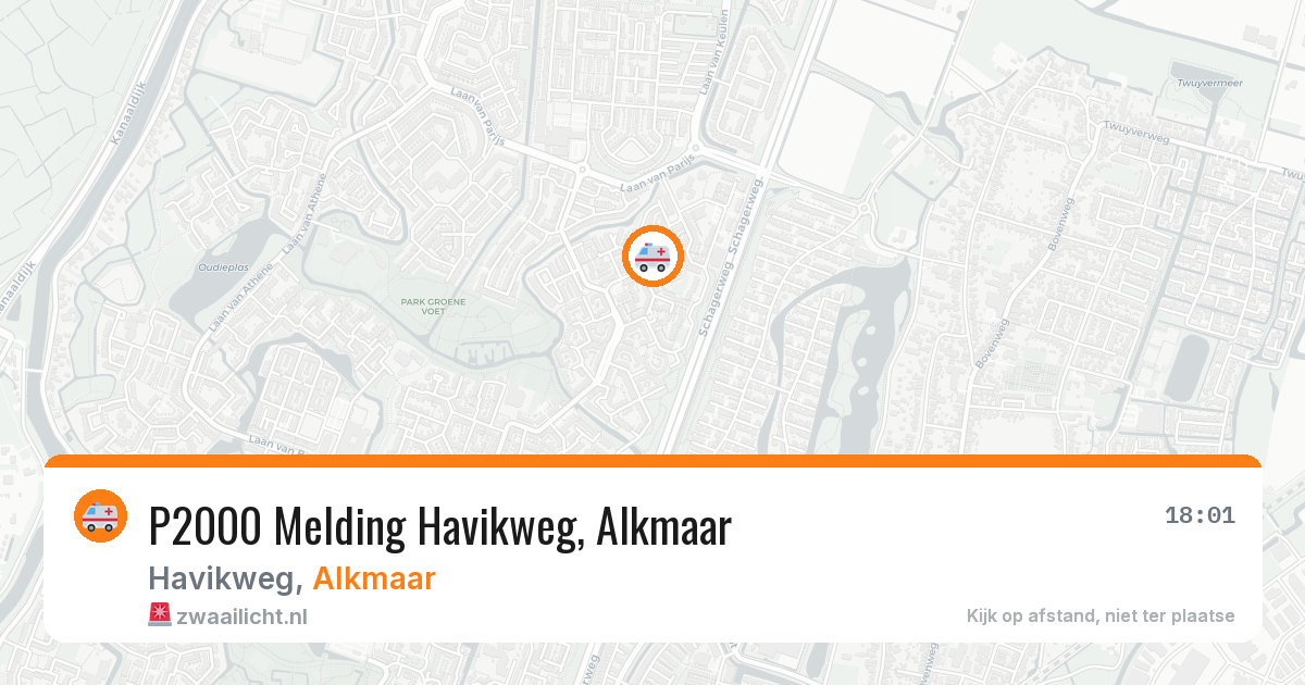 P2000 Melding Havikweg, Alkmaar — 9 feb 2026