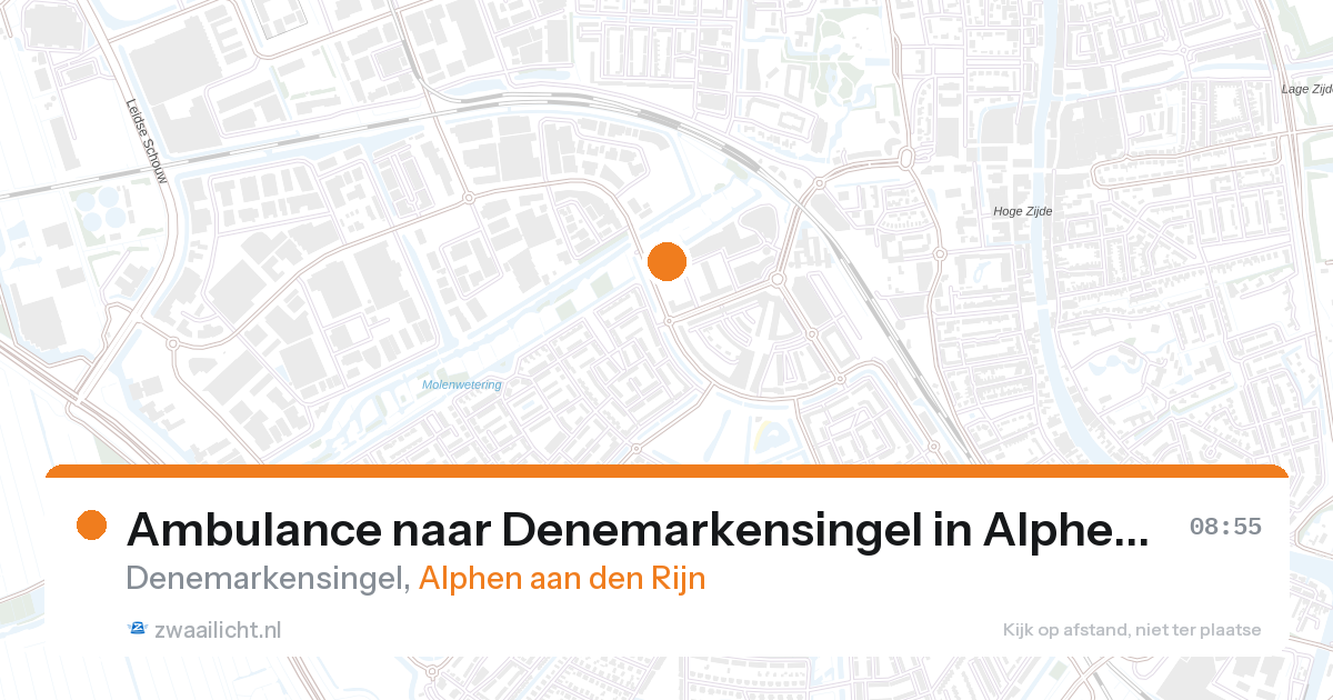 Ambulance naar Denemarkensingel in Alphen aan den Rijn — 8 mei 2026