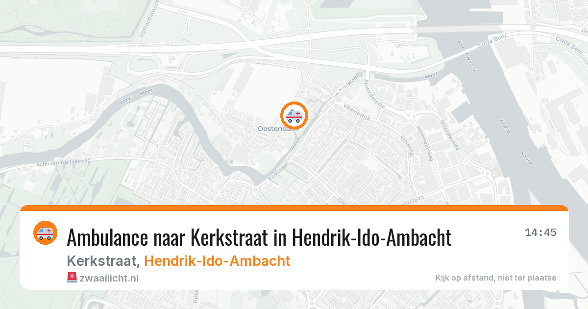 Ambulance naar Kerkstraat in Hendrik-Ido-Ambacht — 23 jul 2026