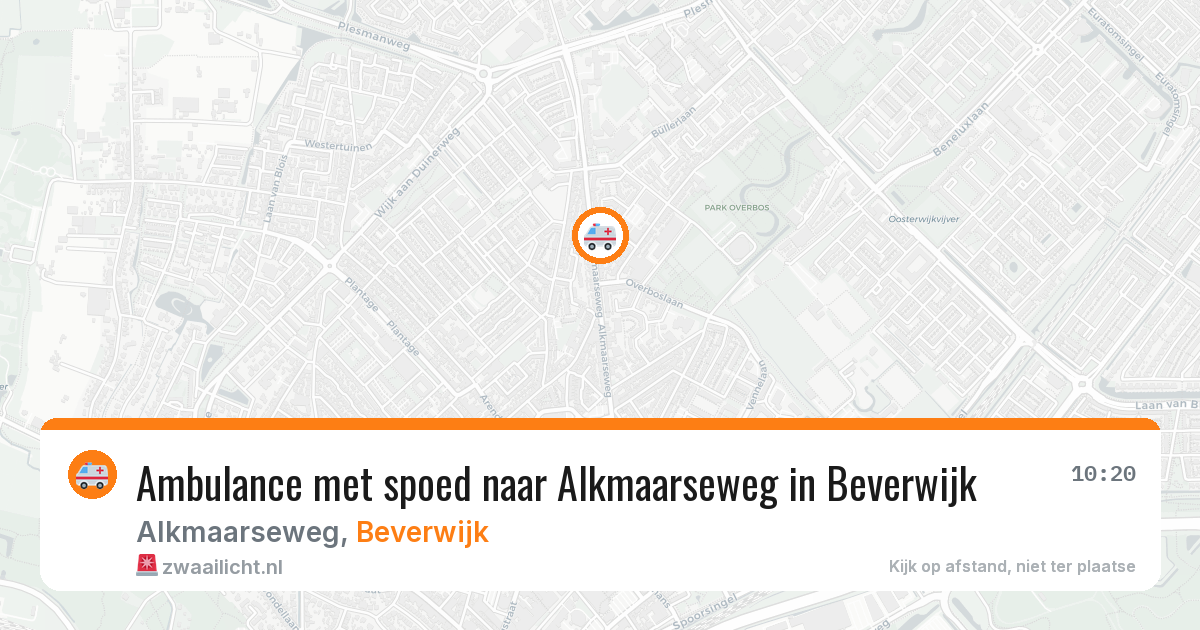 Ambulance met spoed naar Alkmaarseweg in Beverwijk — 15 feb 2026