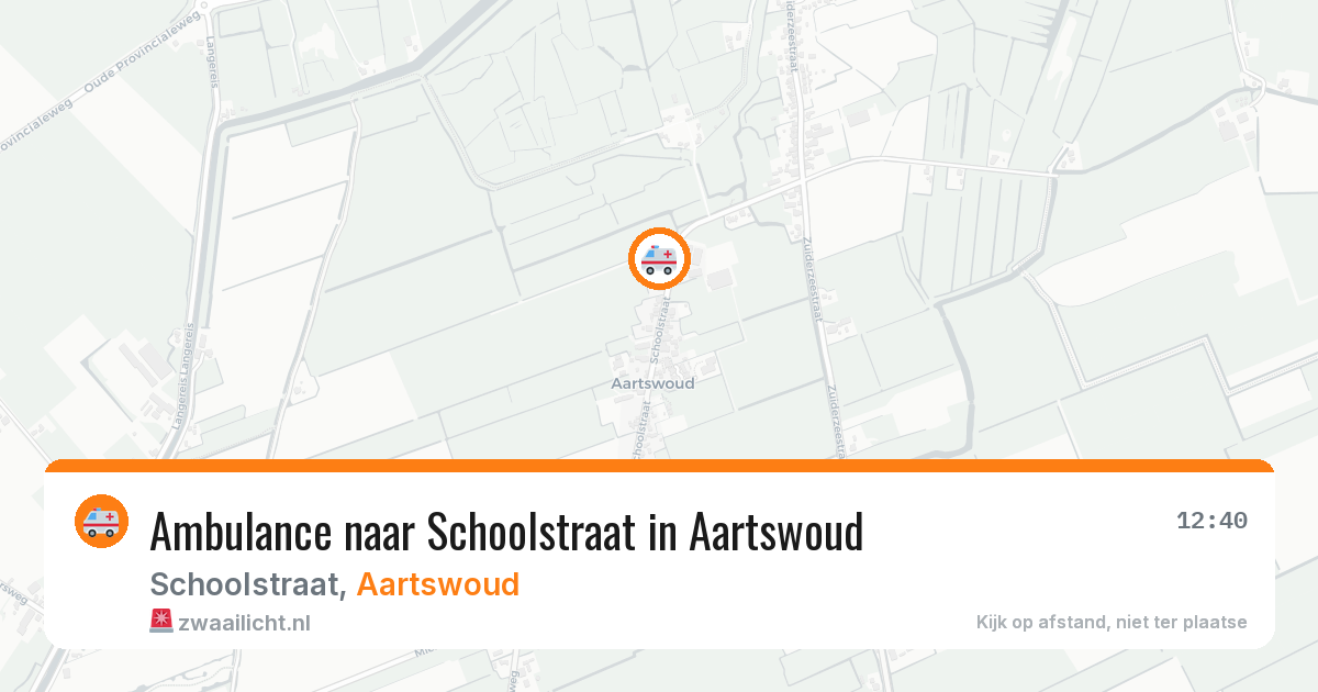 Ambulance naar Schoolstraat in Aartswoud — 15 feb 2026