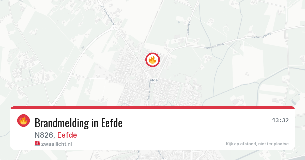 Brandmelding in Eefde — 7 mei 2026