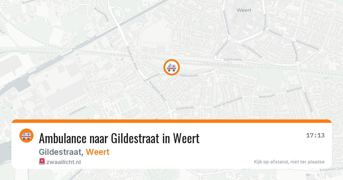 Ambulance naar Gildestraat in Weert — 6 jun 2026