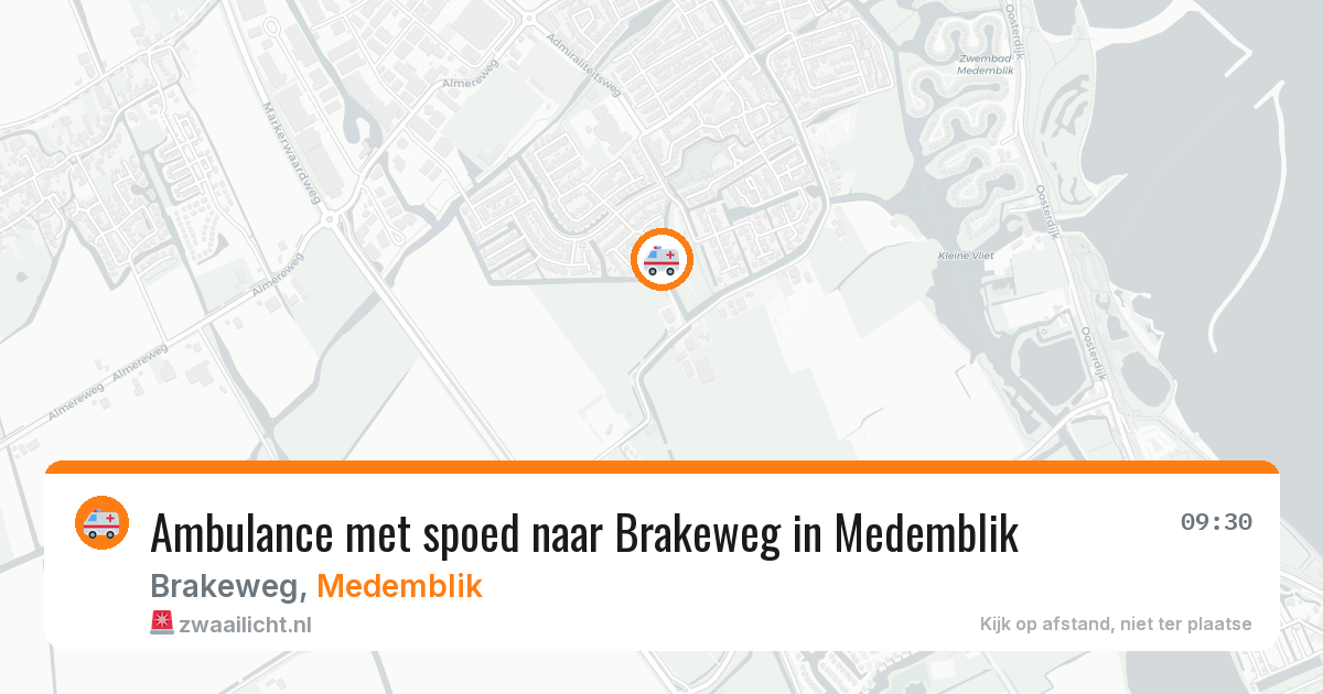 Ambulance met spoed naar Brakeweg in Medemblik — 9 feb 2026