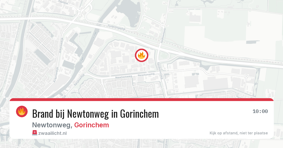Brand bij Newtonweg in Gorinchem — 8 jul 2026