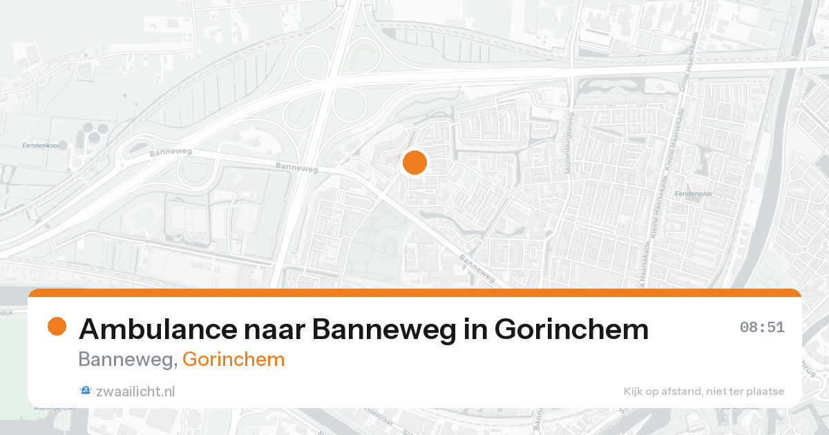 Ambulance naar Banneweg in Gorinchem — 17 mrt 2026