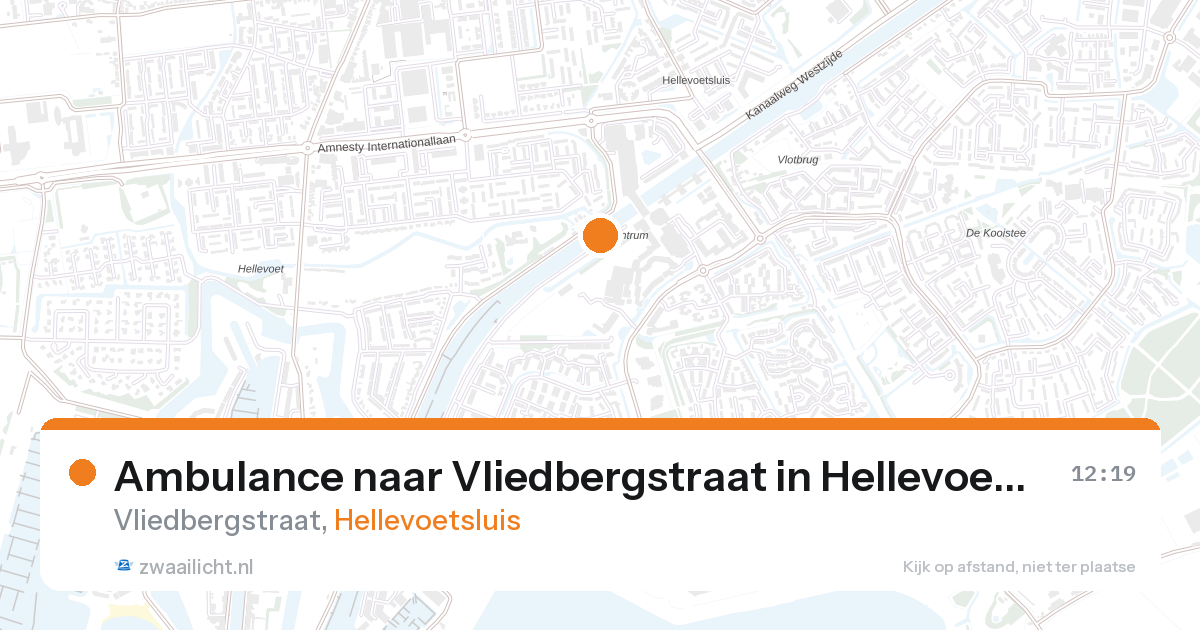 Ambulance naar Vliedbergstraat in Hellevoetsluis — 28 aug 2026
