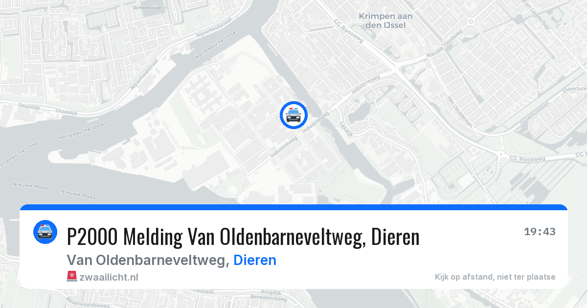 P2000 Melding Van Oldenbarneveltweg, Dieren — 3 apr 2026