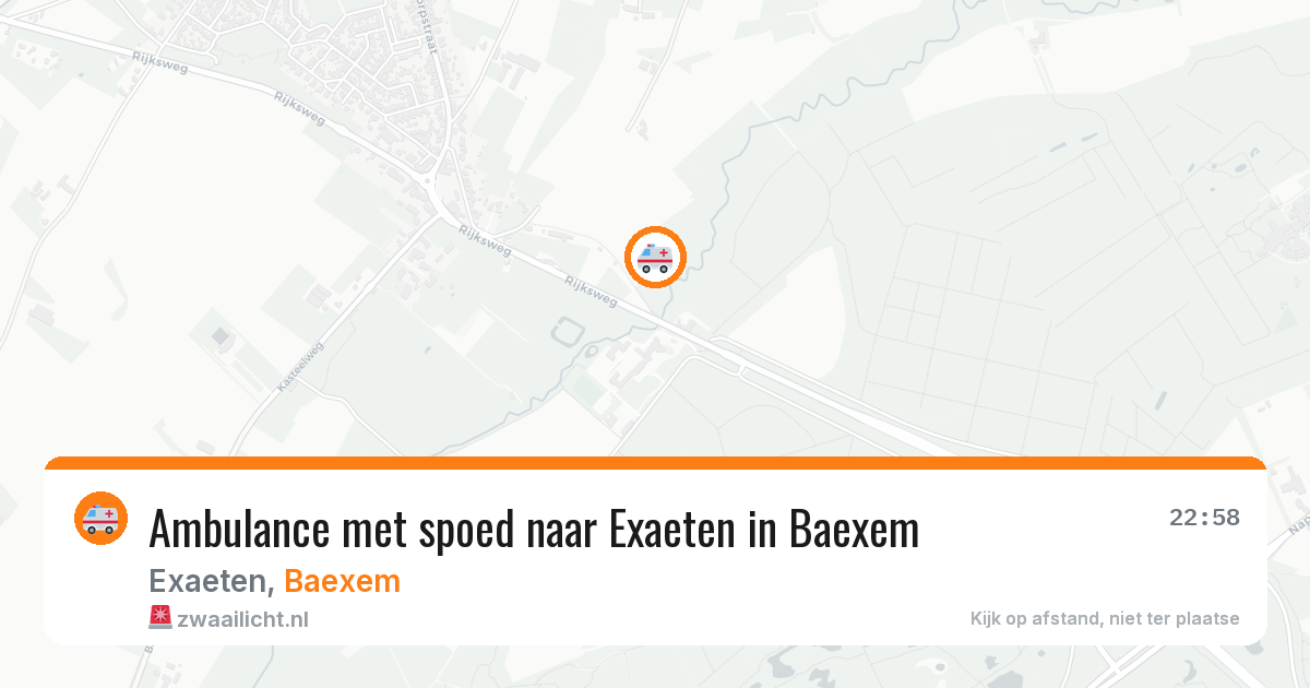 Ambulance met spoed naar Exaeten in Baexem — 26 jul 2026
