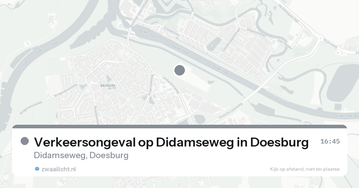 Verkeersongeval op Didamseweg in Doesburg — 15 aug 2026
