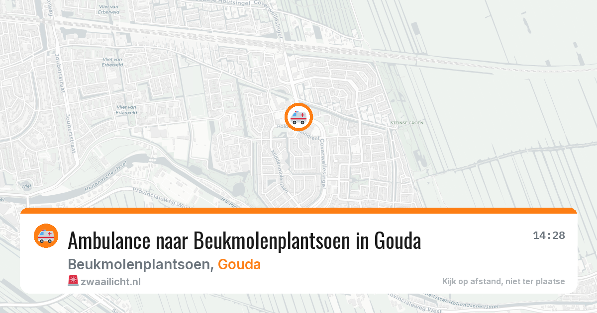 Ambulance naar Beukmolenplantsoen in Gouda — 3 mrt 2026