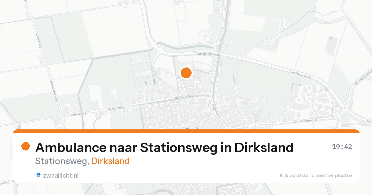 Ambulance naar Stationsweg in Dirksland — 1 jul 2026