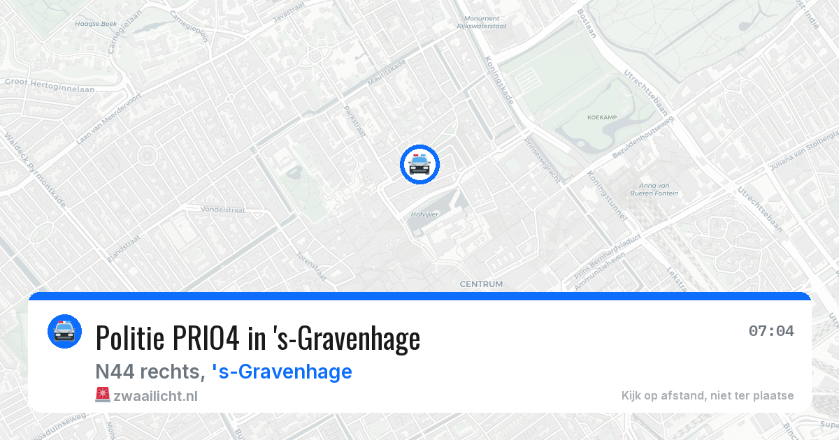 Politie PRIO4 in 's-Gravenhage — 25 jun 2026 | 🚨 Zwaailicht.nl