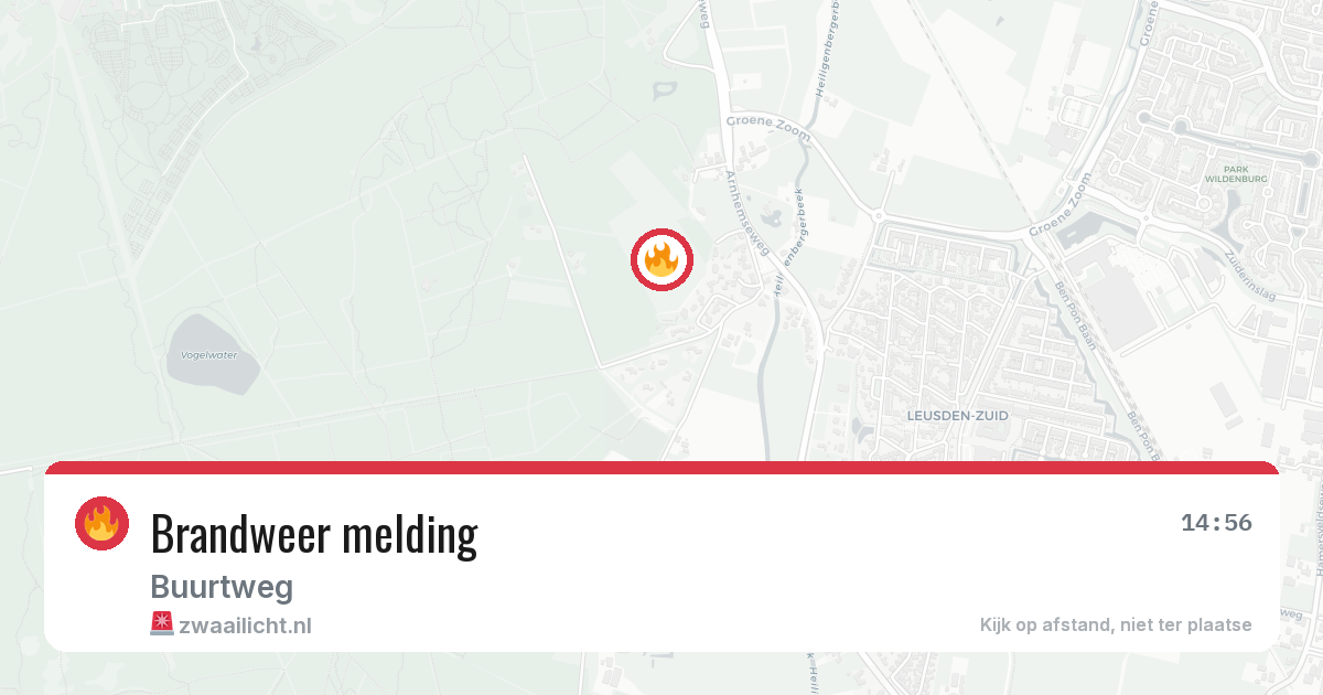 Brandweer melding — 14 jun 2026