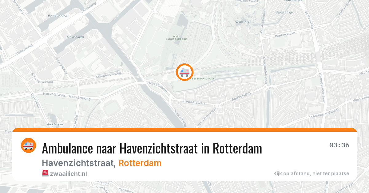 Ambulance naar Havenzichtstraat in Rotterdam — 21 jul 2026