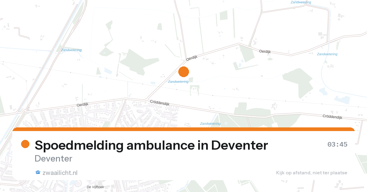 Spoedmelding ambulance in Deventer — 27 aug 2026