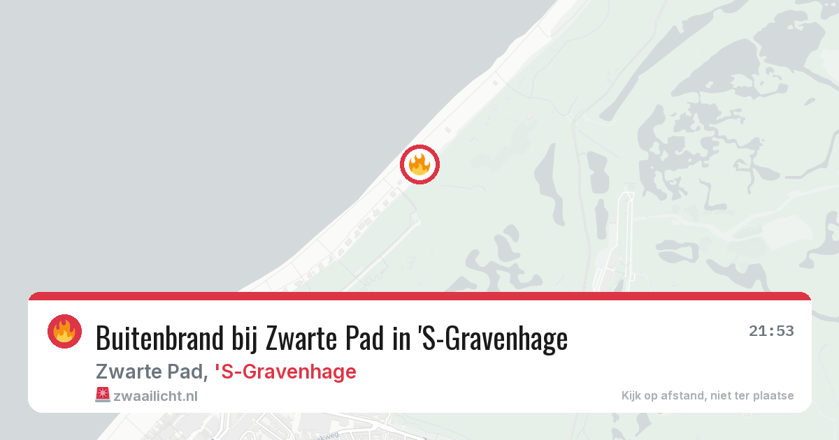 Buitenbrand bij Zwarte Pad in 'S-Gravenhage — 22 jun 2026