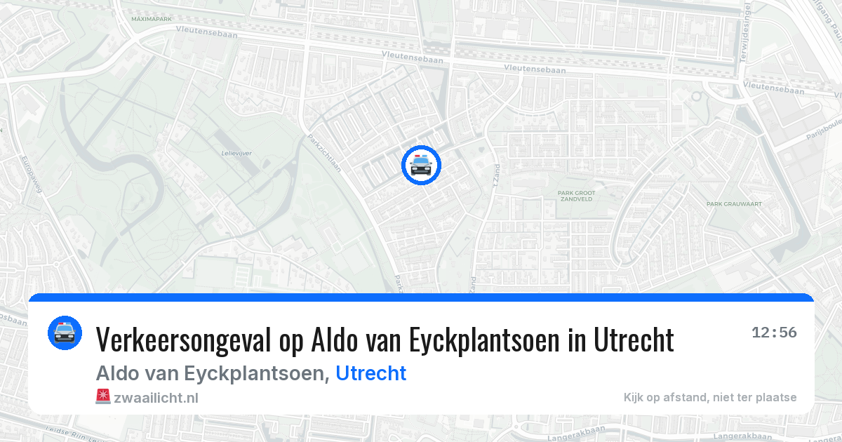Verkeersongeval op Aldo van Eyckplantsoen in Utrecht — 19 jun 2026