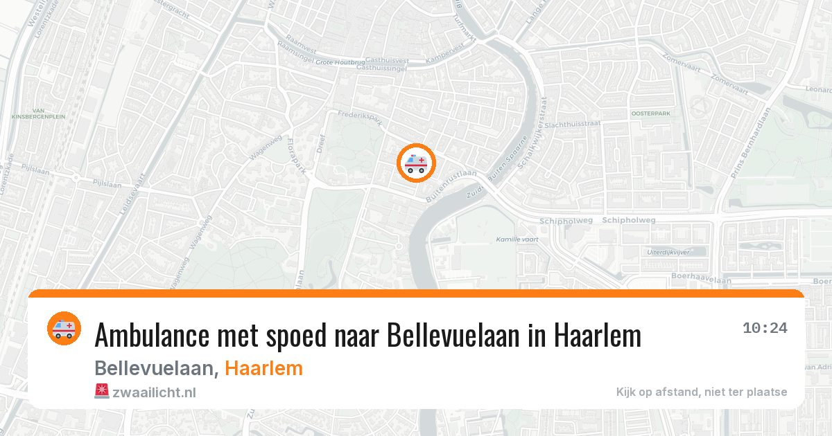 Ambulance met spoed naar Bellevuelaan in Haarlem — 3 jun 2026