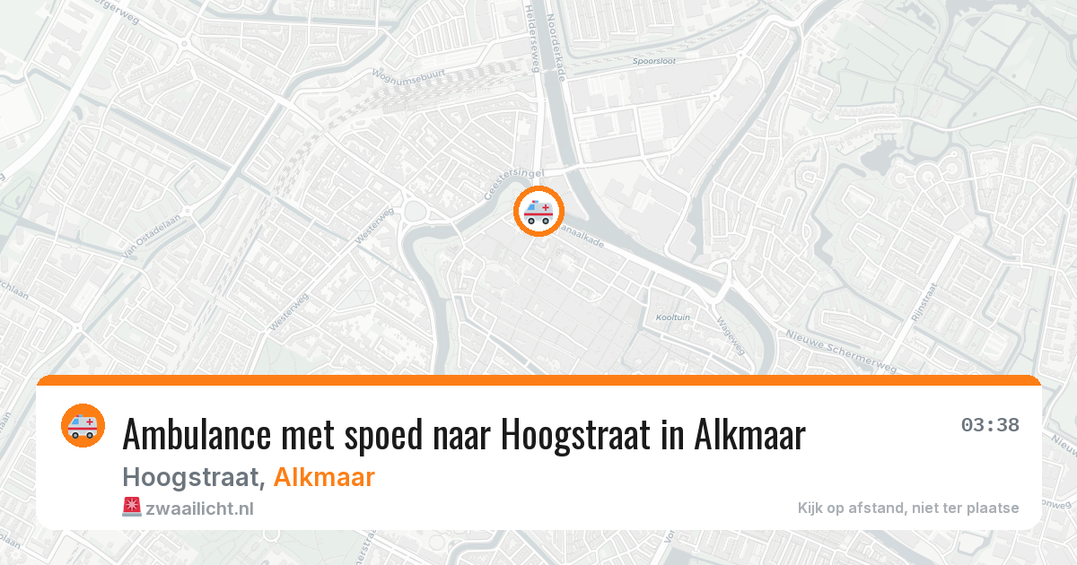 Ambulance met spoed naar Hoogstraat in Alkmaar — 9 jun 2026