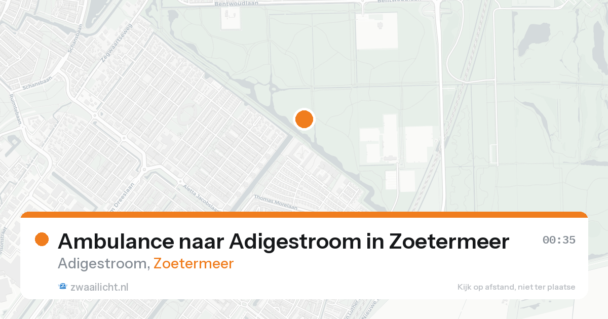 Ambulance naar Adigestroom in Zoetermeer — 17 aug 2026