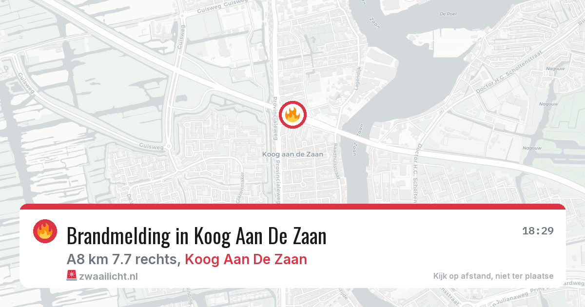 Brandmelding in Koog Aan De Zaan — 8 feb 2026