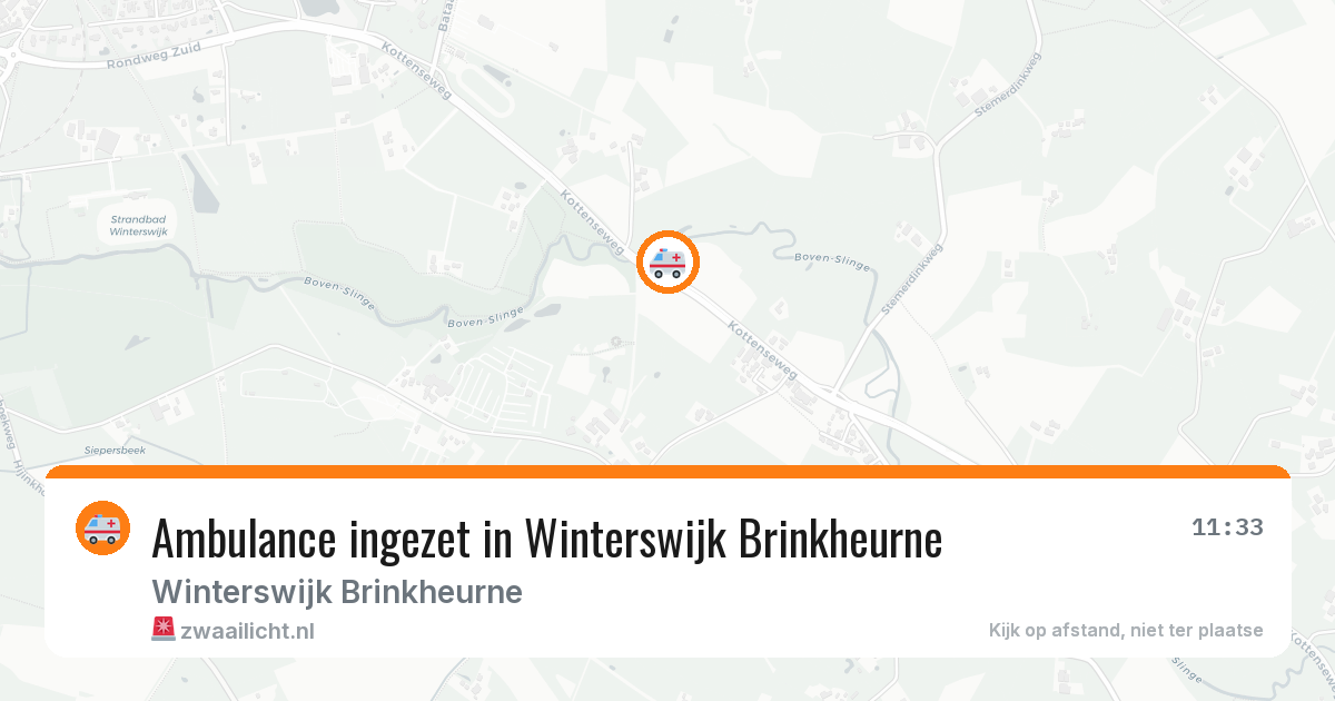 Ambulance ingezet in Winterswijk Brinkheurne — 21 feb 2026