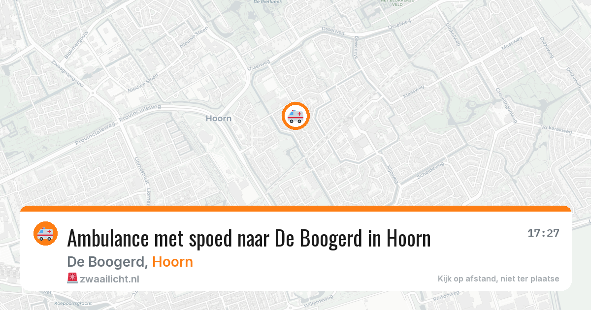 Ambulance met spoed naar De Boogerd in Hoorn — 10 feb 2026