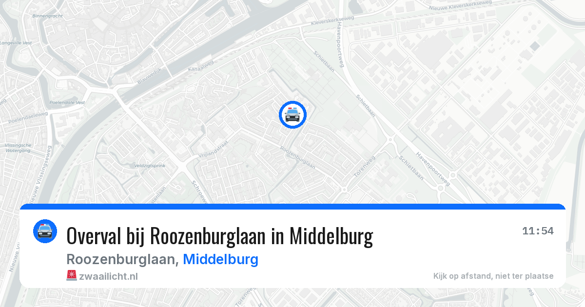 Overval bij Roozenburglaan in Middelburg — 29 jul 2026
