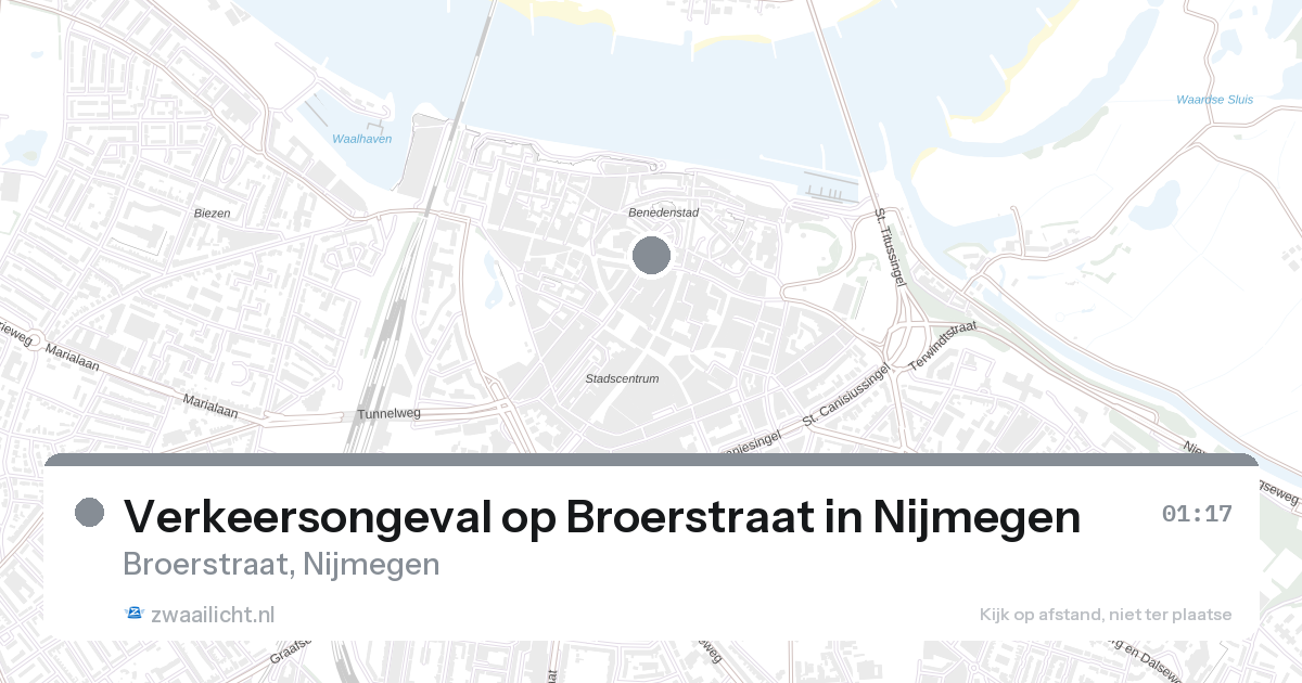 Verkeersongeval op Broerstraat in Nijmegen — 7 feb 2026
