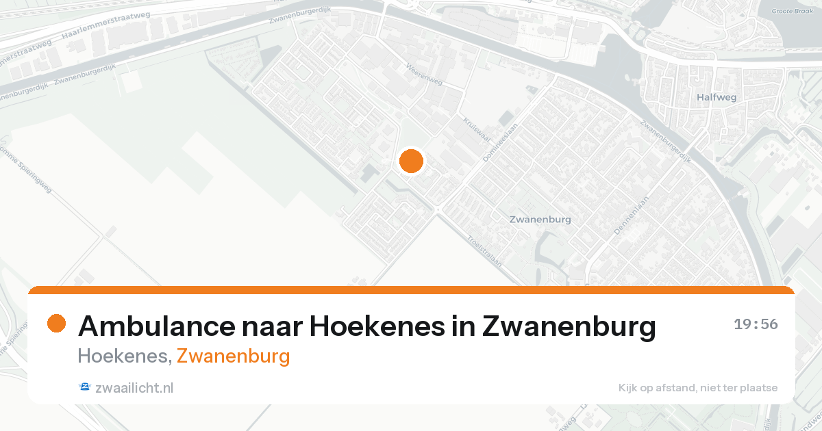 Ambulance naar Hoekenes in Zwanenburg — 22 aug 2026