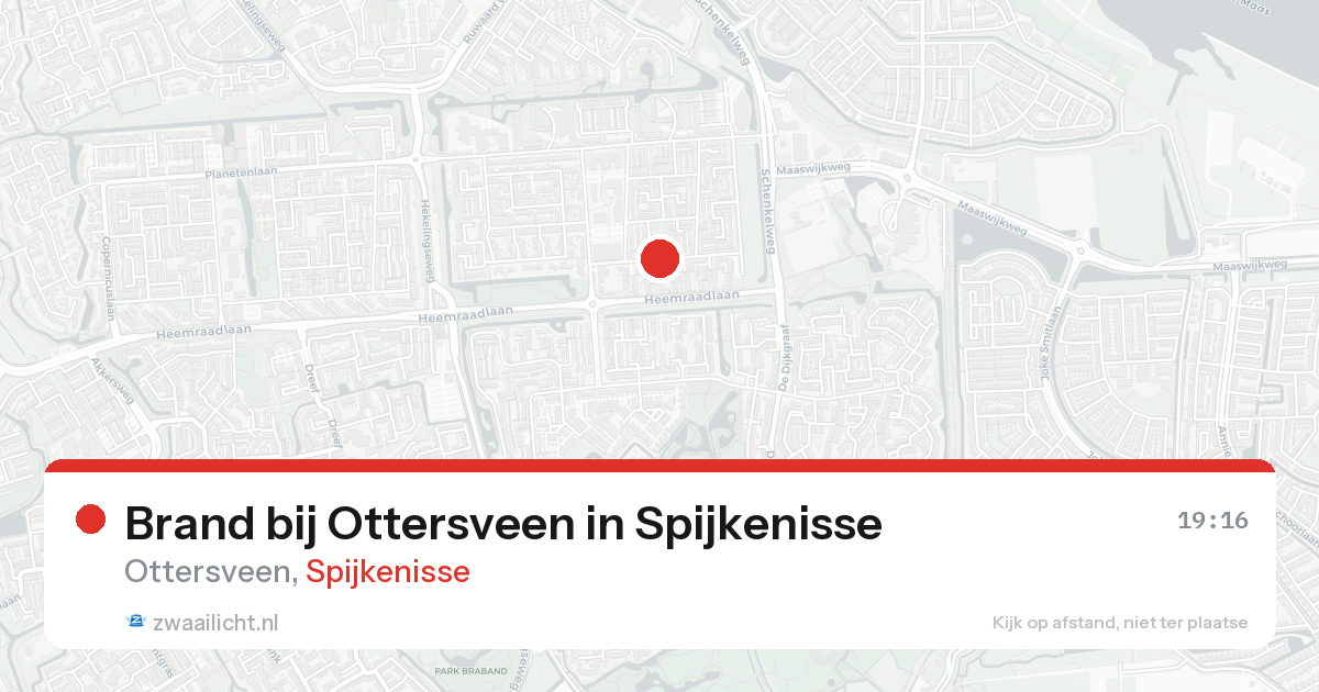 Brand bij Ottersveen in Spijkenisse — 18 aug 2026
