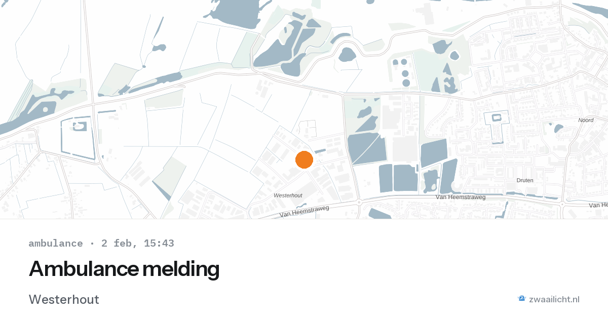 Ambulance melding — 2 feb 2026