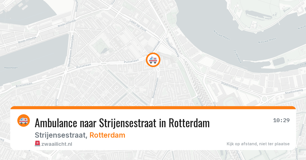 Ambulance naar Strijensestraat in Rotterdam — 29 jun 2026