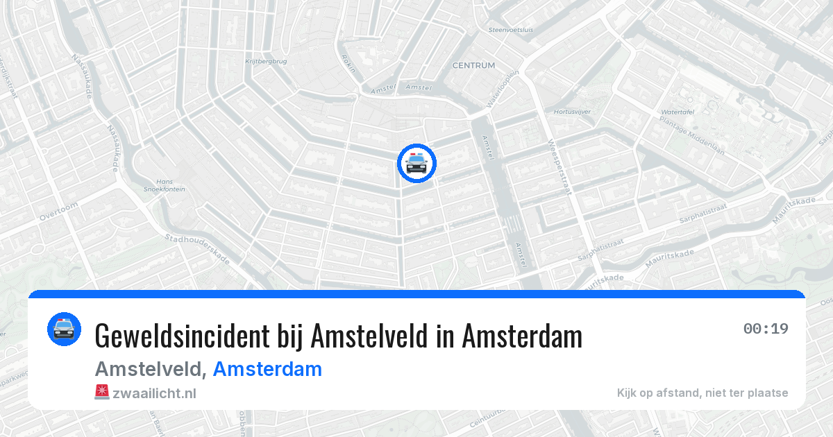 Geweldsincident bij Amstelveld in Amsterdam — 11 apr 2026