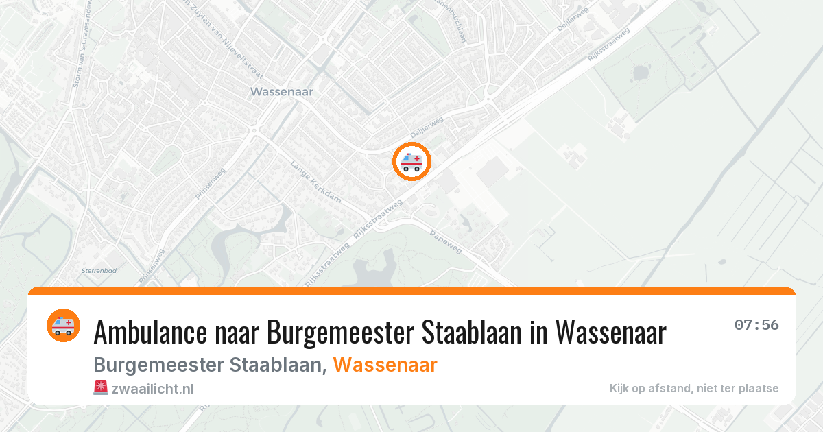 Ambulance naar Burgemeester Staablaan in Wassenaar — 30 mei 2026