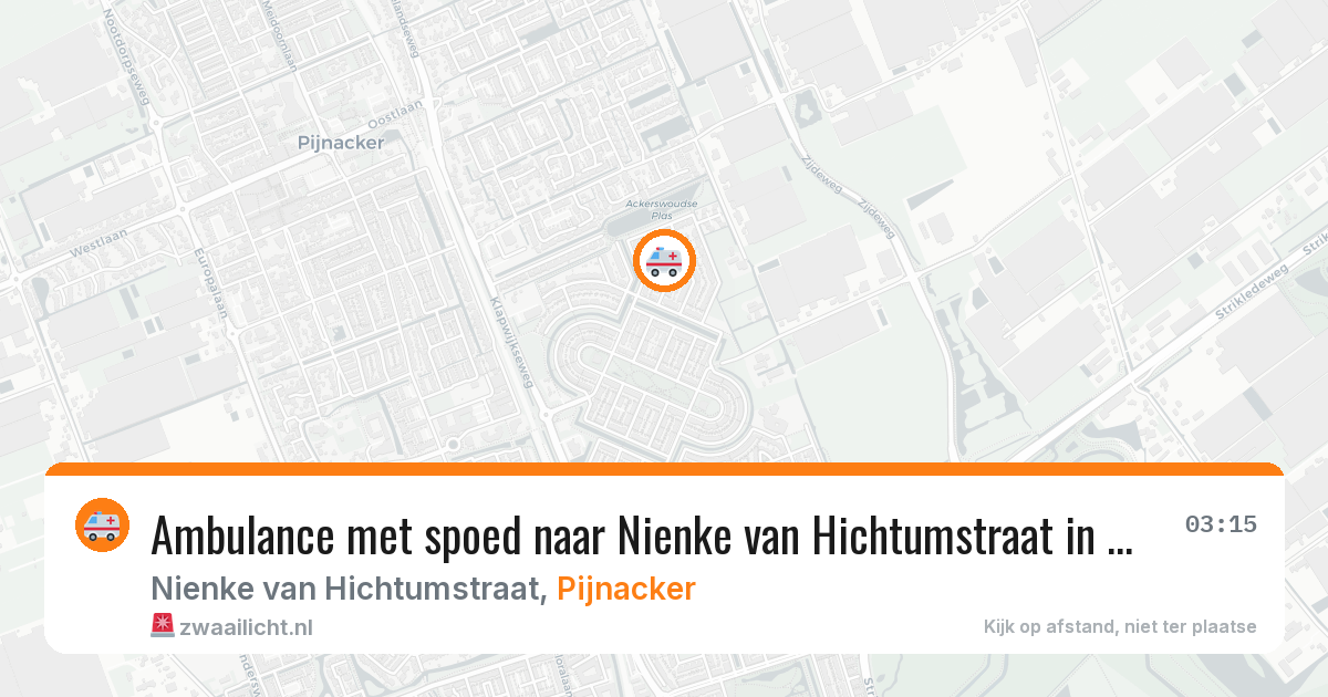 Ambulance met spoed naar Nienke van Hichtumstraat in Pijnacker — 23 jun 2026
